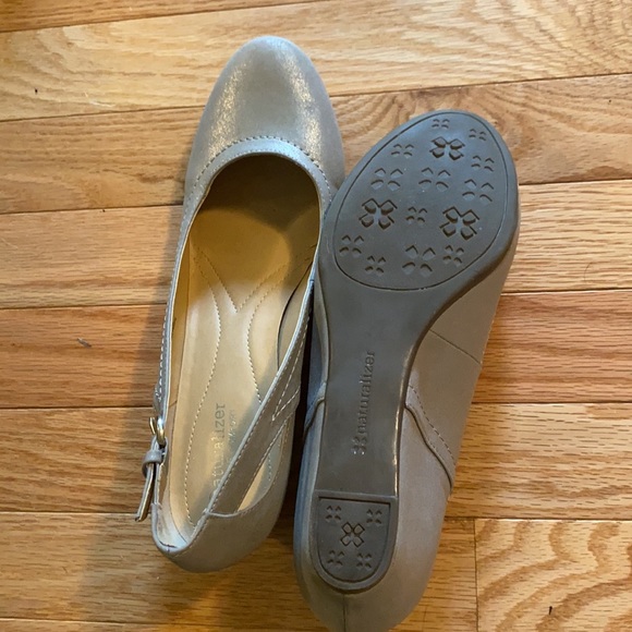 Metallic covered heel slide shoe - Picture 3 of 4